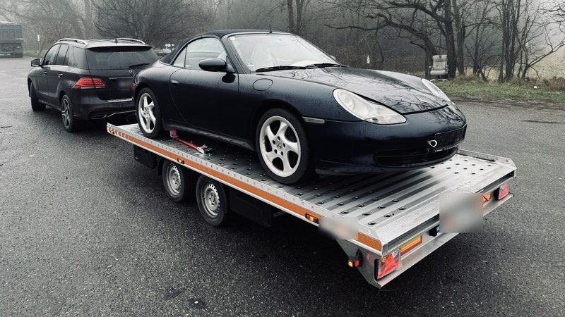 Odťah Porsche 911 v Bratislave